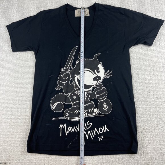 Y2K Dom Rebel Montreal Designer Felix the cat Punk Graphic T-shirt Men M READ - Picture 7 of 16
